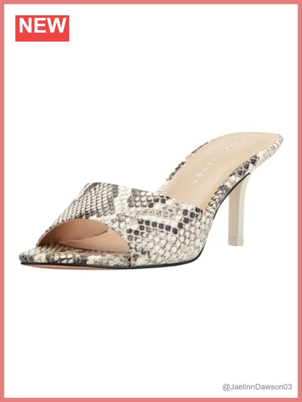 Marc Fisher LTD Finny Heeled Sandals Leather Stiletto Slip-On Dress Sandals